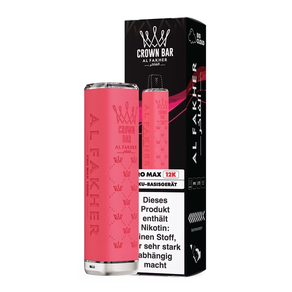 Al Fakher 12K Pro Max Basisgerät - Pink
