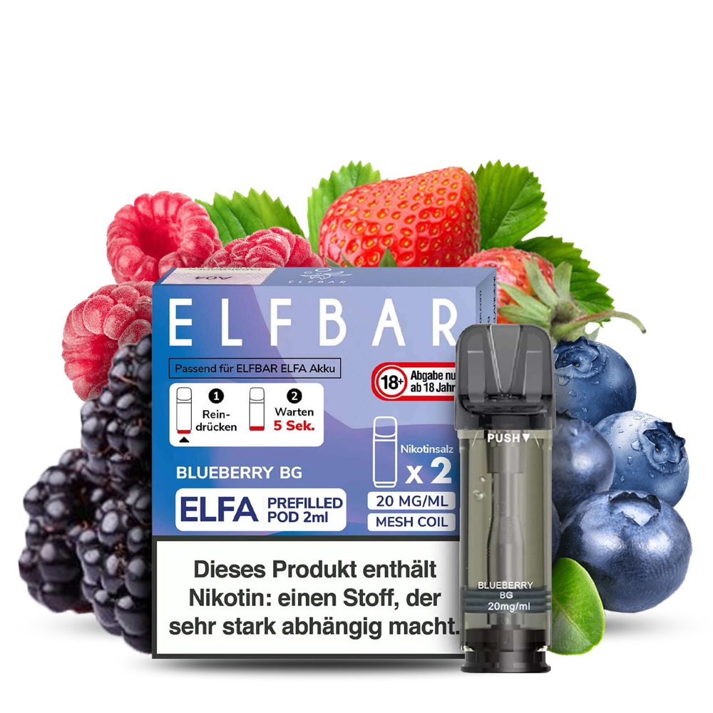 Elfbar ELFA POD (2stk) - Blueberry BG 20mg