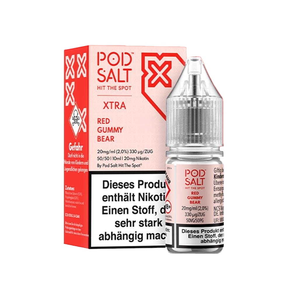 POD SALT XTRA Liquid 20mg - Red Gummy Bear