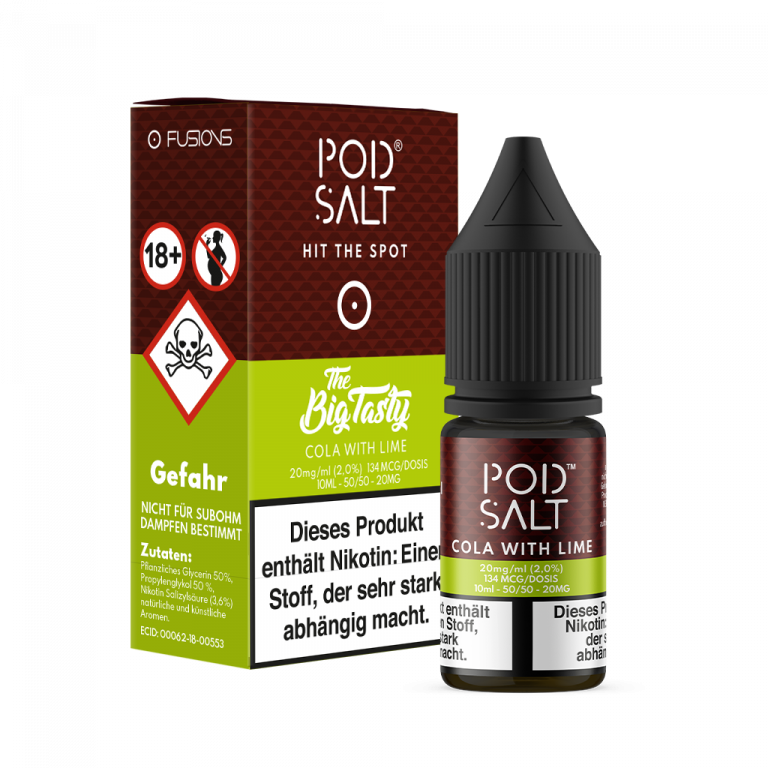 POD SALT Fusion Liquid 20mg - Cola with Lime
