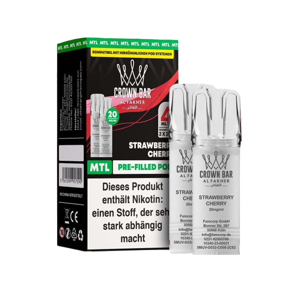 Al Fakher Pod (2er Pack) - Strawberry Cherry 20mg (MTL)