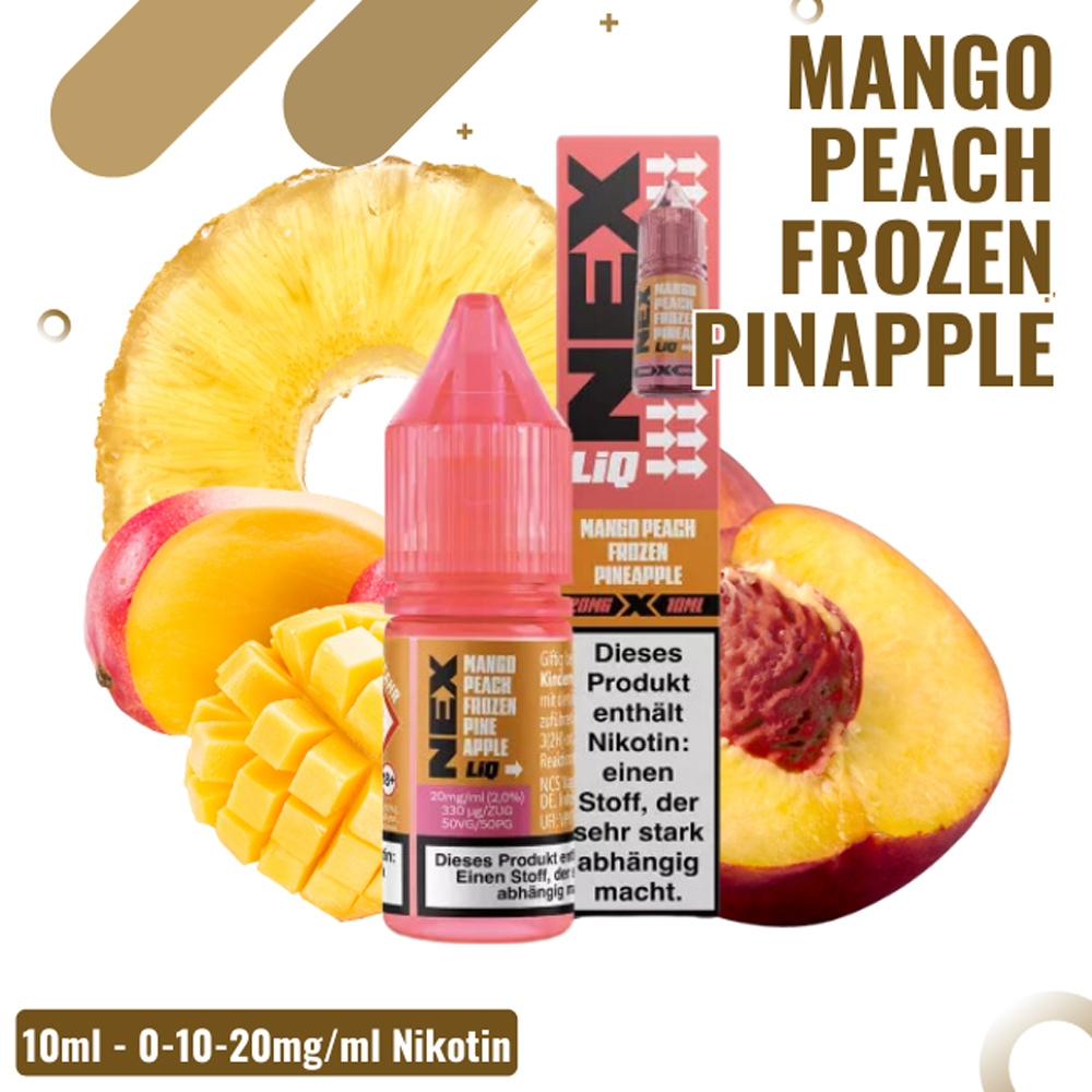 Nexliq Liquid 0mg - Mango Peach Frozen Pineapple