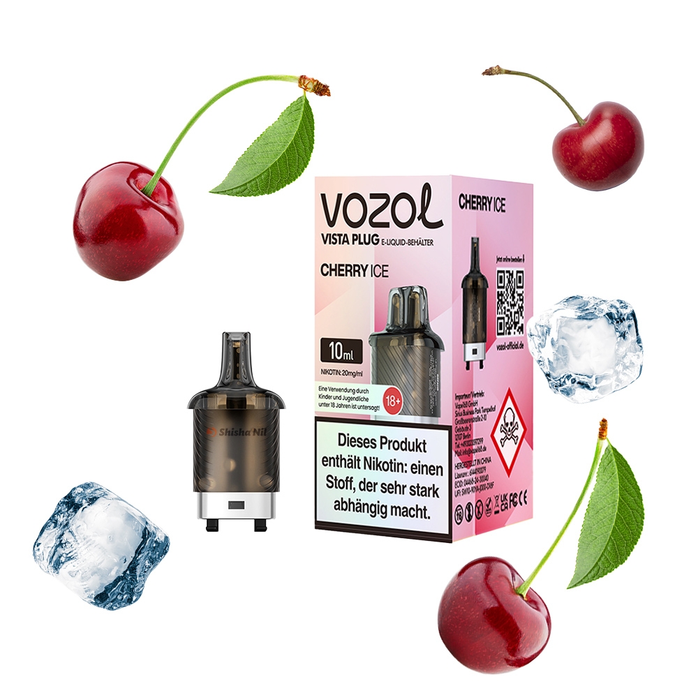 Vozol Vista Plug Pod 10ml - Cherry Ice