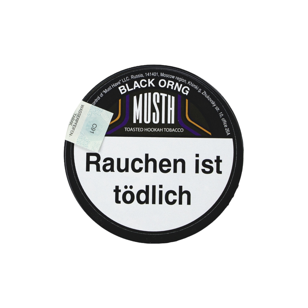 MustH Tobacco 125g - Black Orng