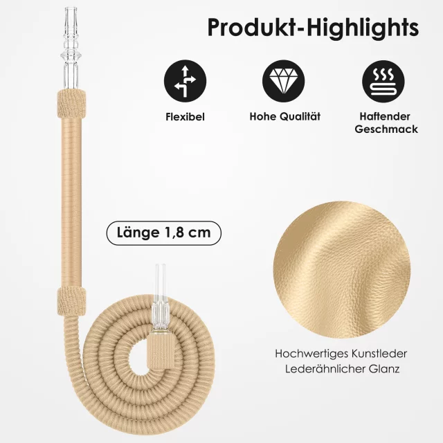 Luna Tradi Kunstleder Schlauch - Beige