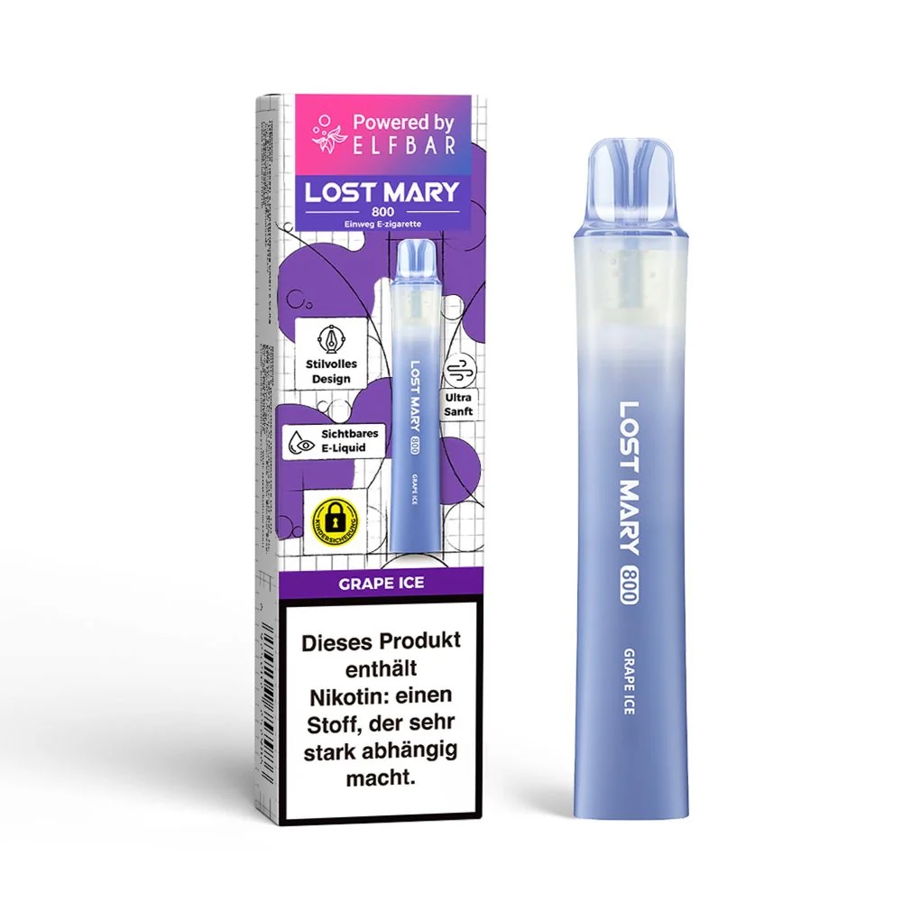 Elfbar Lost Mary LM800 E-Shisha 20mg - Grape Ice