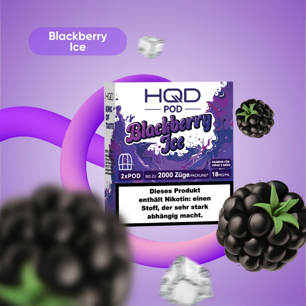 HQD Cirak 2 - Blackberry Ice - Pod (2er Pack)
