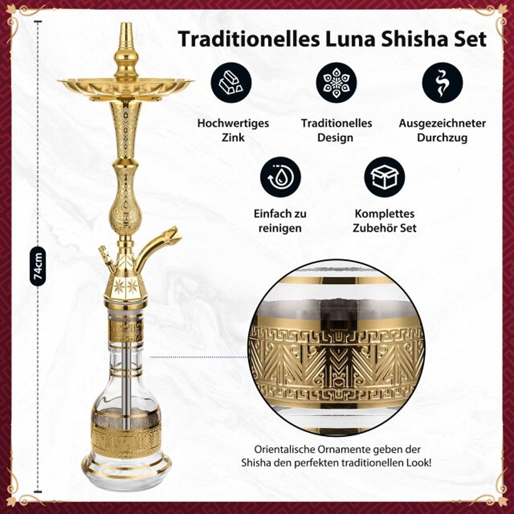 Luna Hookah Tradi - Transparent