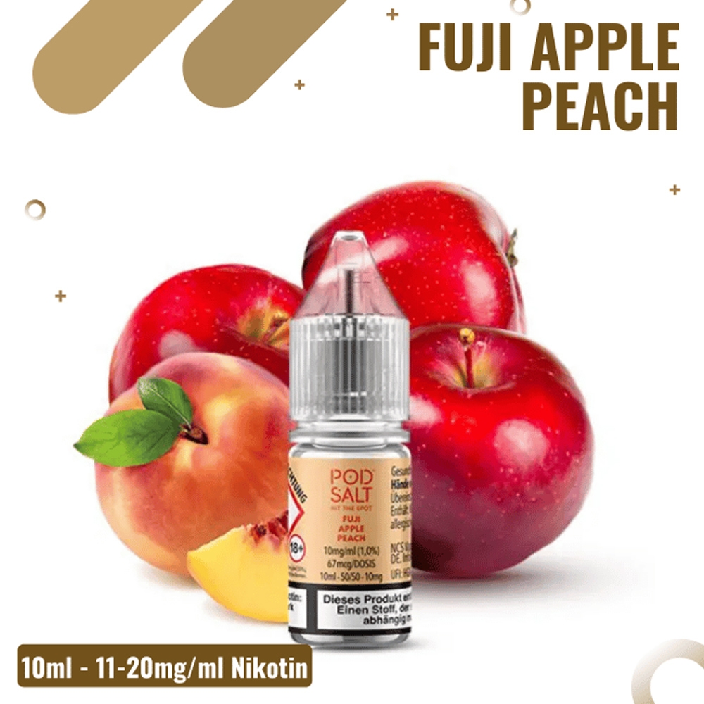 POD SALT X Liquid 10mg - Fuji Apple Peach