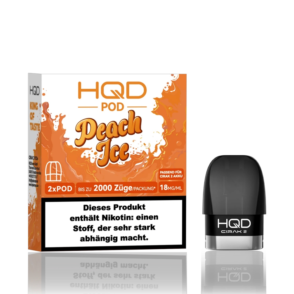 HQD Cirak 2 - Peach Ice - Pod (2er Pack)