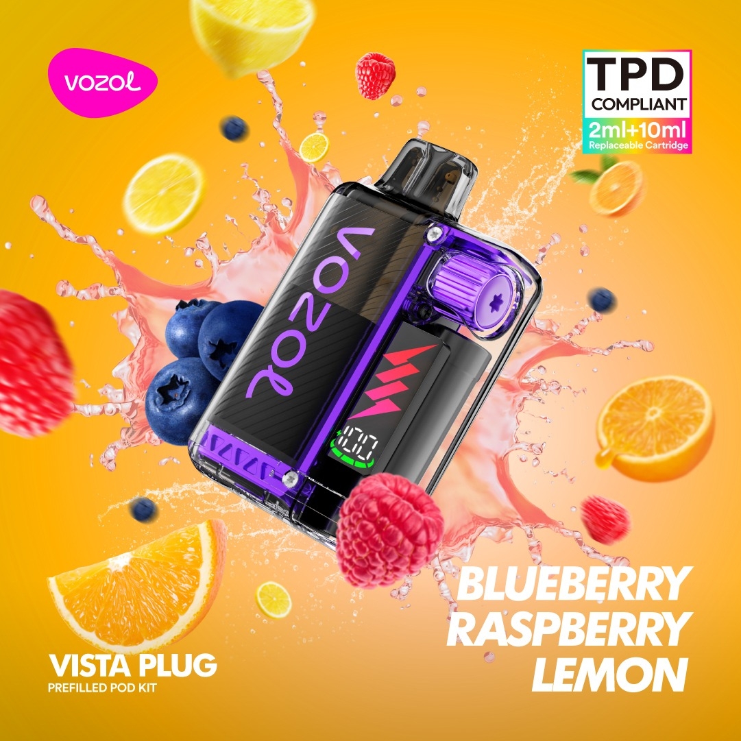Vozol Vista Plug Starterkit 15000 - Blueberry Raspberry Lemon