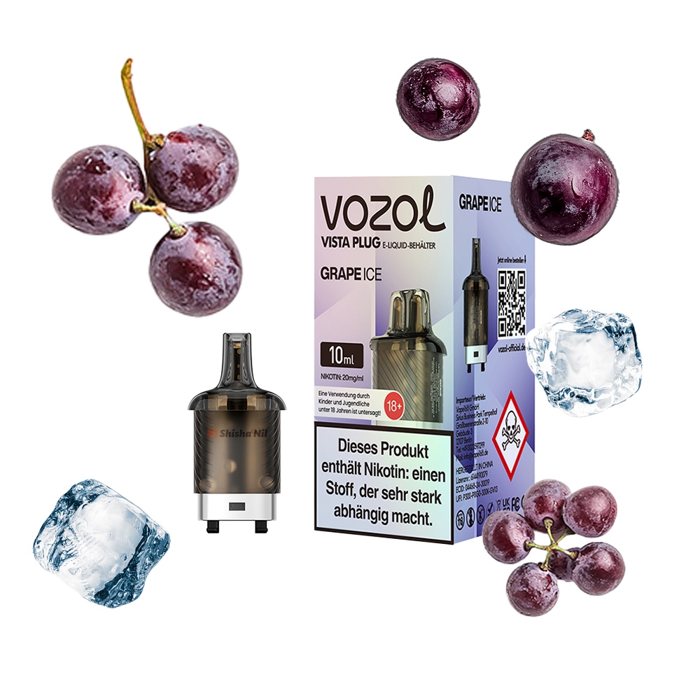 Vozol Vista Plug Pod 10ml - Grape Ice