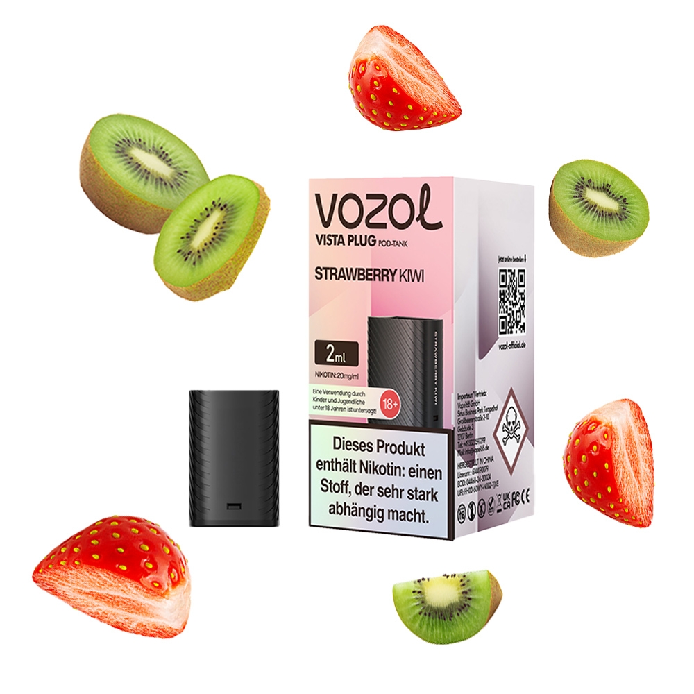 Vozol Vista Plug Verdampfer Pod 2ml - Strawberry Kiwi