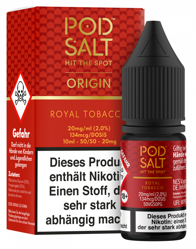 POD SALT Core Liquid 20mg - Origin Royal Tobacco