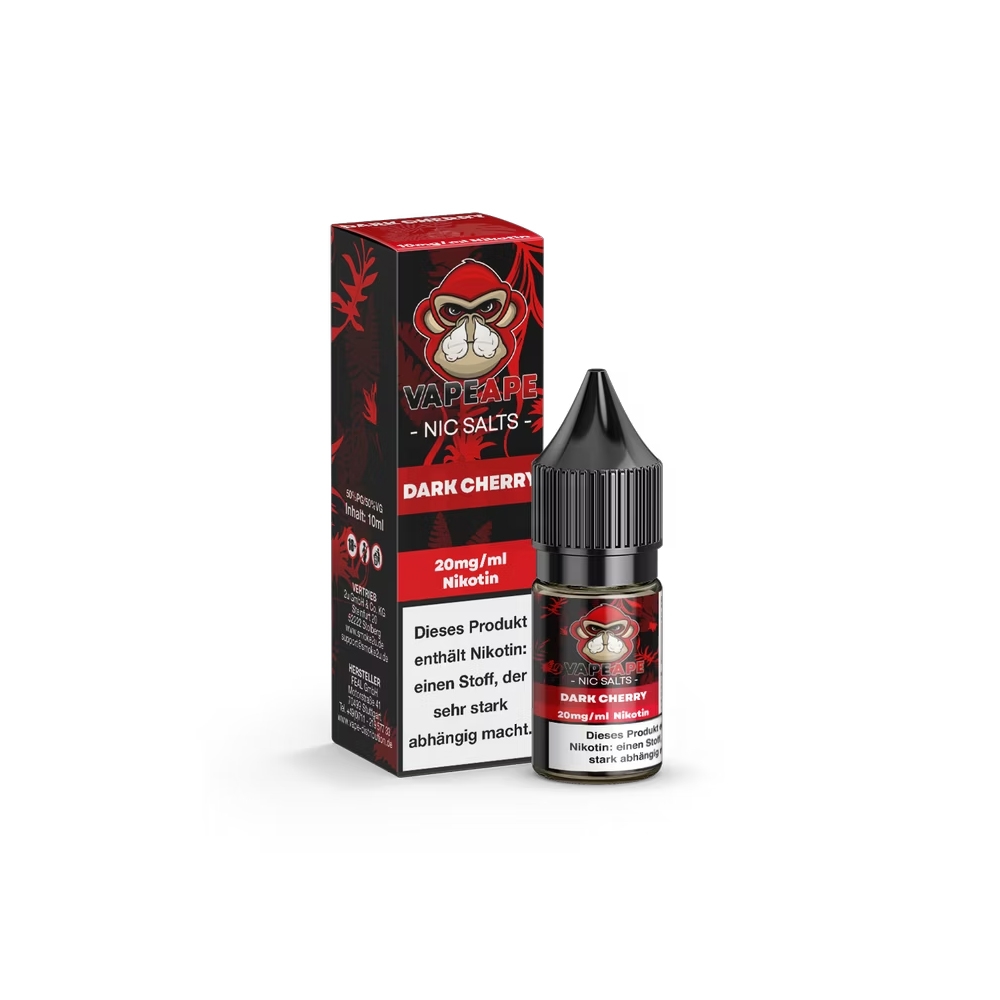 VapeApe Nic Salt Liquid 20mg - Dark Cherry 