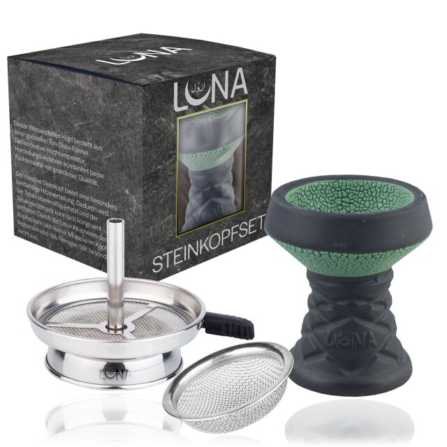 Luna Hookah Steinkopf Set - Grün