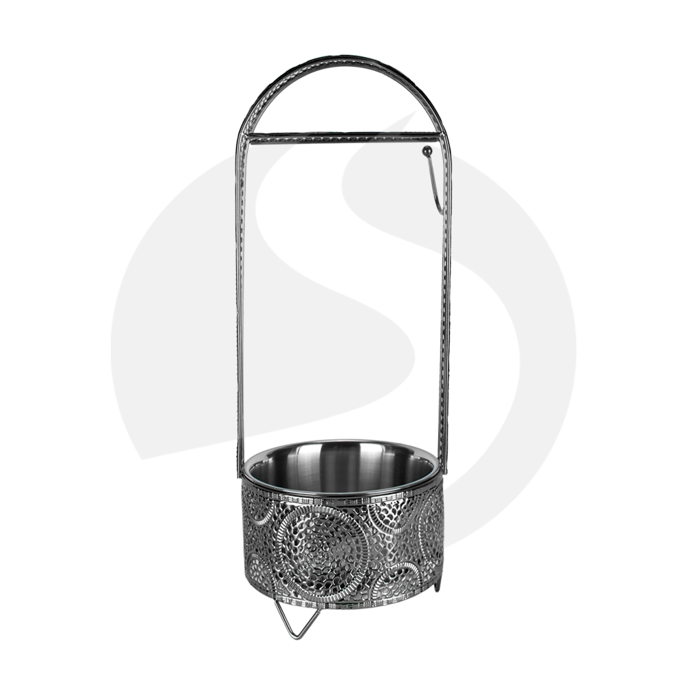 Cyborg Hookah Kohlebehälter - Circle Black Klein