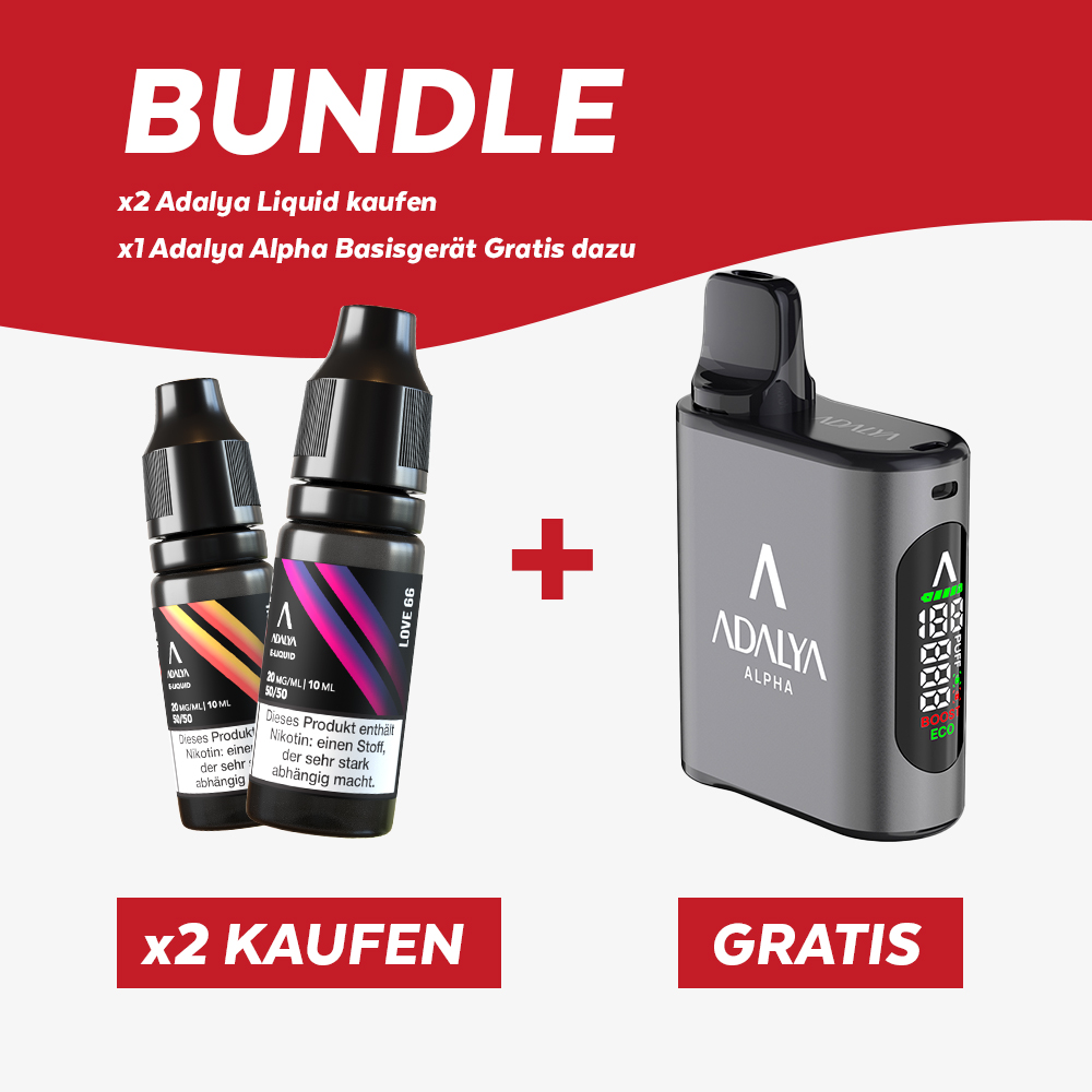 AKTION 2x Adalya Liquid + Akkuträger GRATIS
