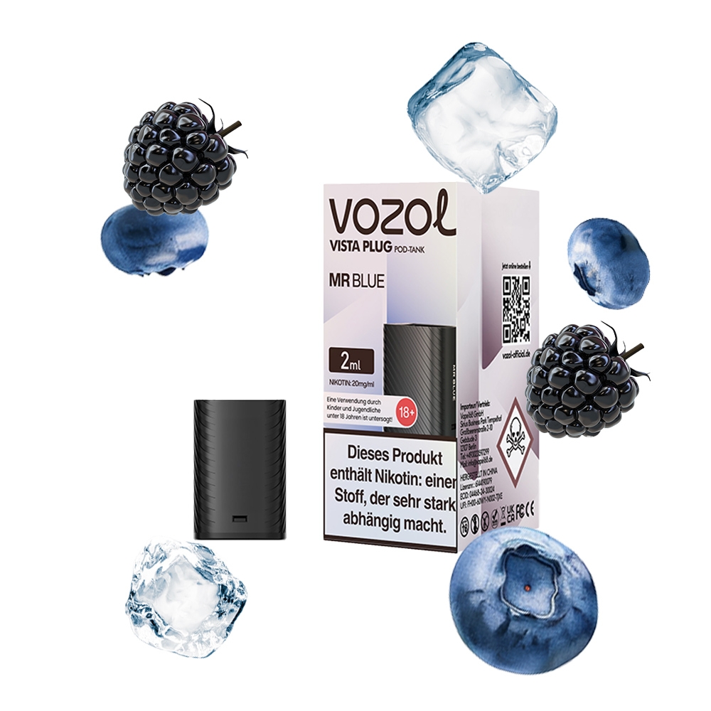 Vozol Vista Plug Verdampfer Pod 2ml - Mr Blue