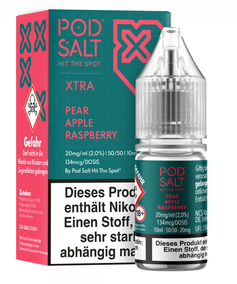 POD SALT XTRA Liquid 10mg - Pear Apple Raspberry