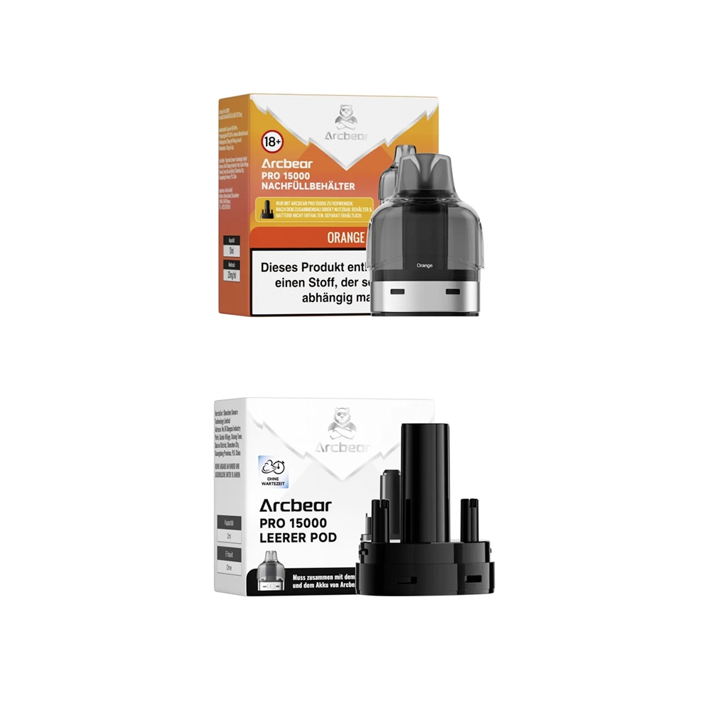 Arcbear Pro 15000 Pod + Verdampfer - Orange