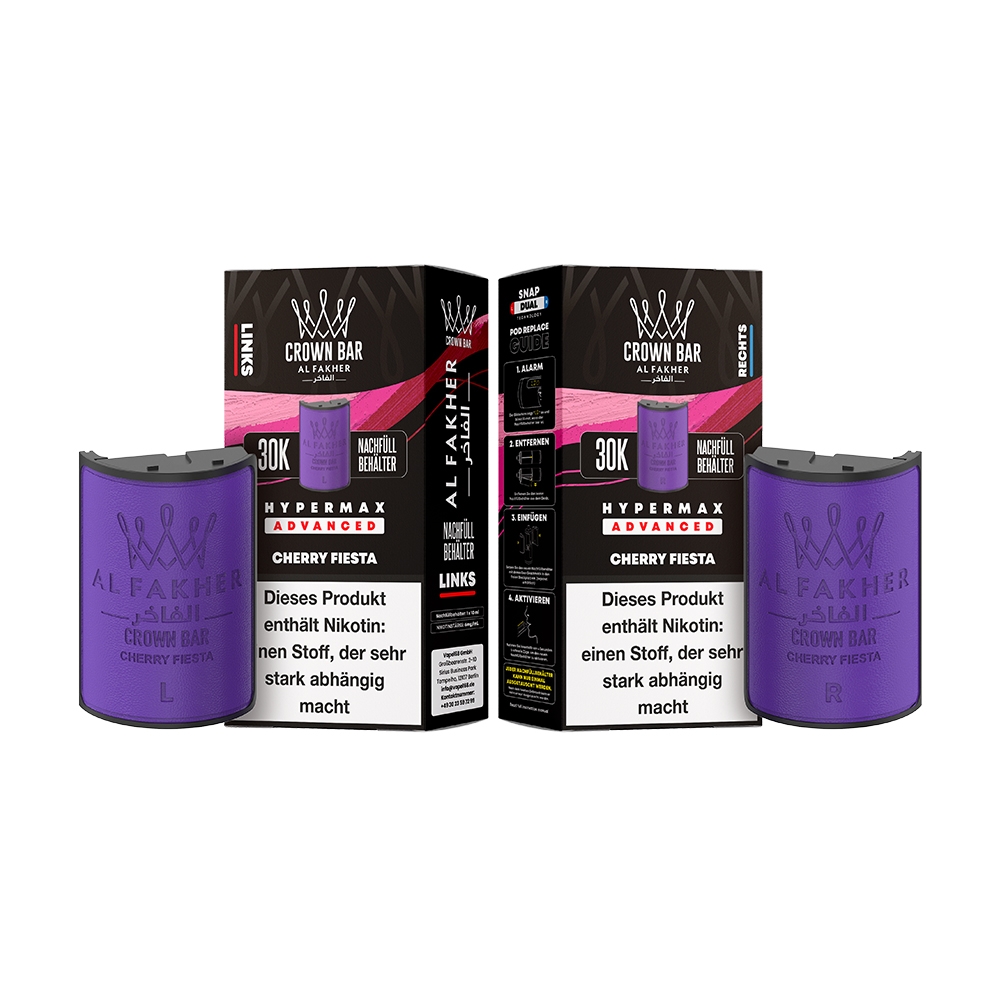 Al Fakher 30K Hypermax Tank Set - Cherry Fiesta