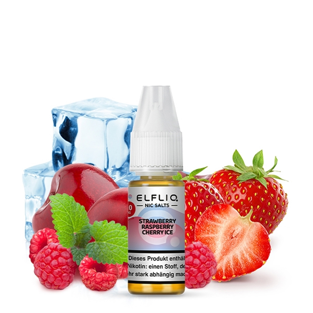 ELFLIQ Nikotinsalz Liquid 20mg - Strawberry Raspberry Cherry Ice