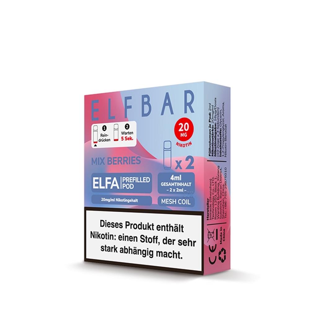 Elfbar ELFA POD (2stk) - Mix Berries 20mg