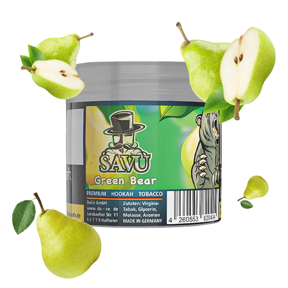 Savu Premium Tobacco 25g - Green Bear