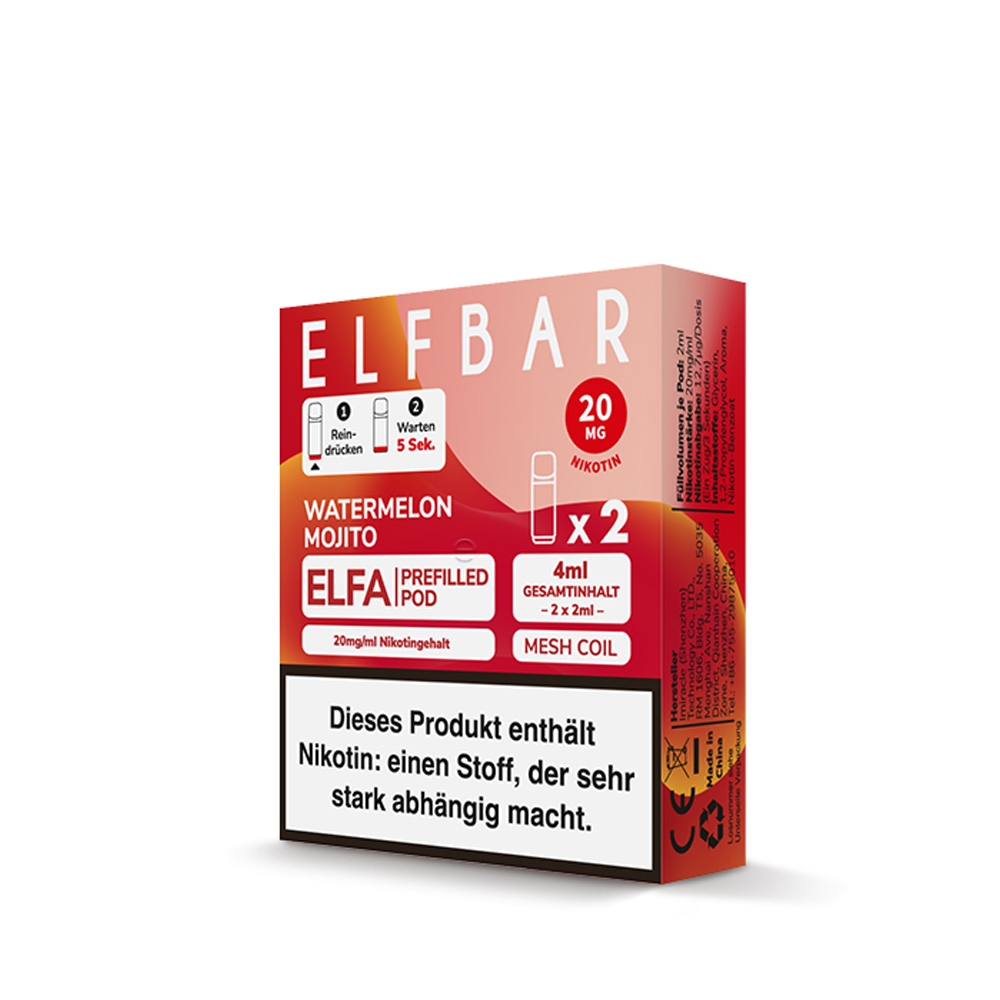 Elfbar ELFA POD (2stk) - Watermelon Mojito 20mg