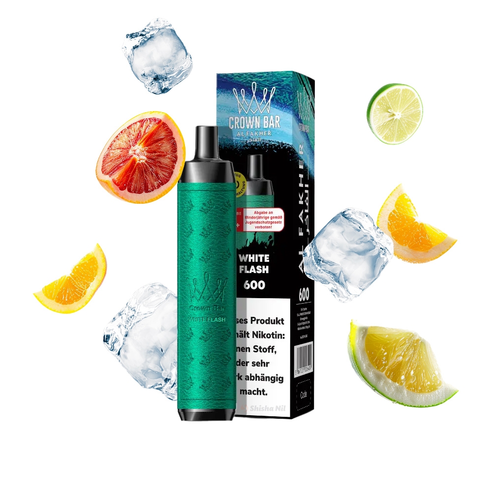 Al Fakher Crown Bar 600 - White Flash