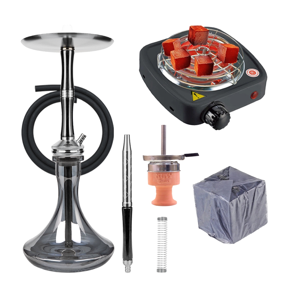 Diamond Hookah Excelsior - Black/Black
