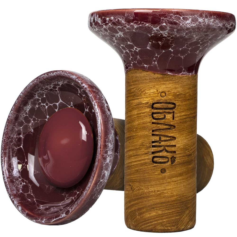 Oblako Flow Phunnel Glazed - Burgundy on Marble Burgundy/White