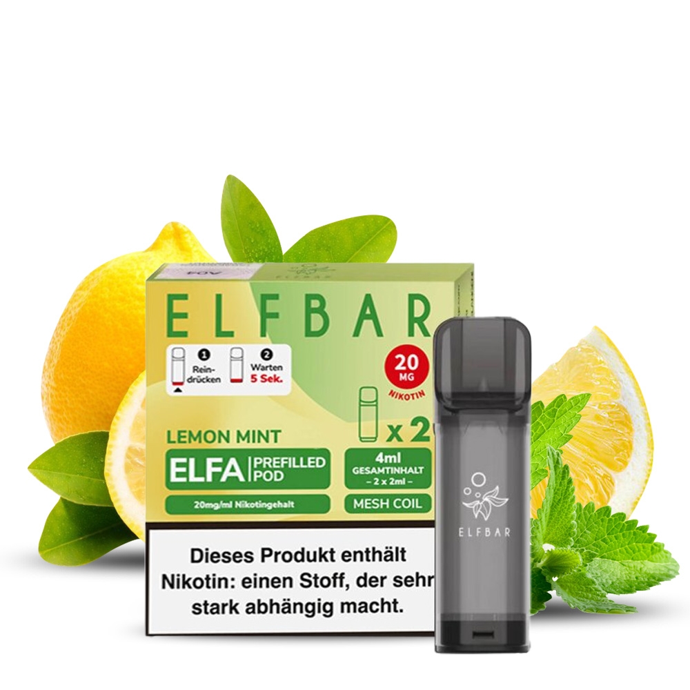 Elfbar ELFA POD (2stk) - Lemon Mint 20mg