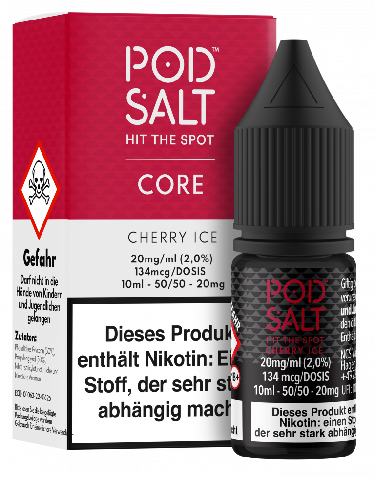 POD SALT Core Liquid 20mg - Cherry Ice