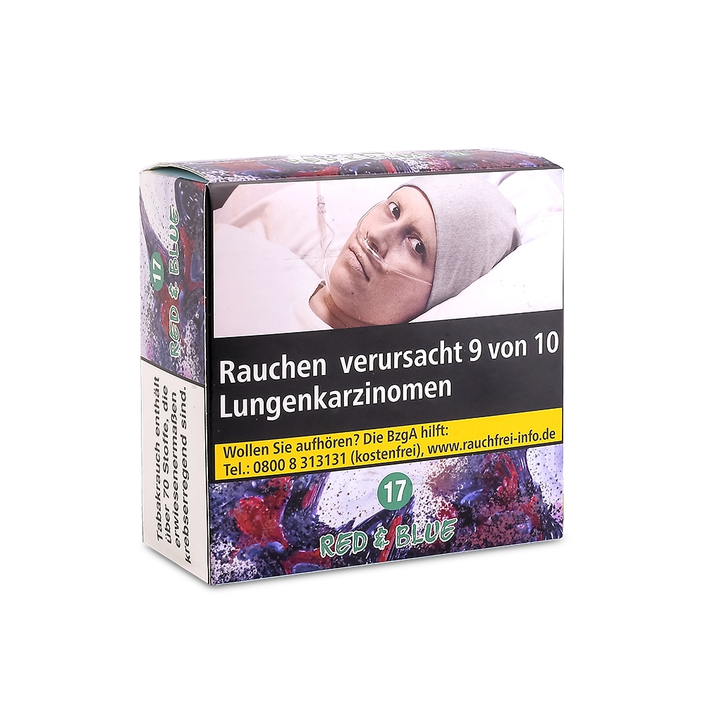 Aqua Mentha Premium Tobacco 200g - Red & Blue (17)