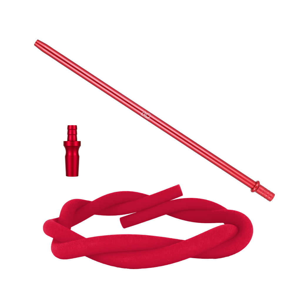 AO Hookah Alu Slim Liner Schlauchset - Rot 18/8