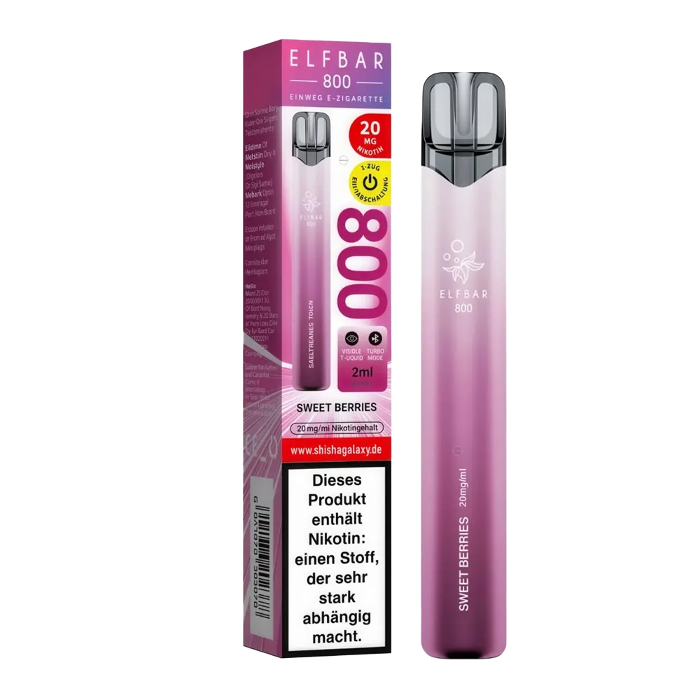 Elfbar 800 Einweg E-Shisha 20mg - Sweet Berries