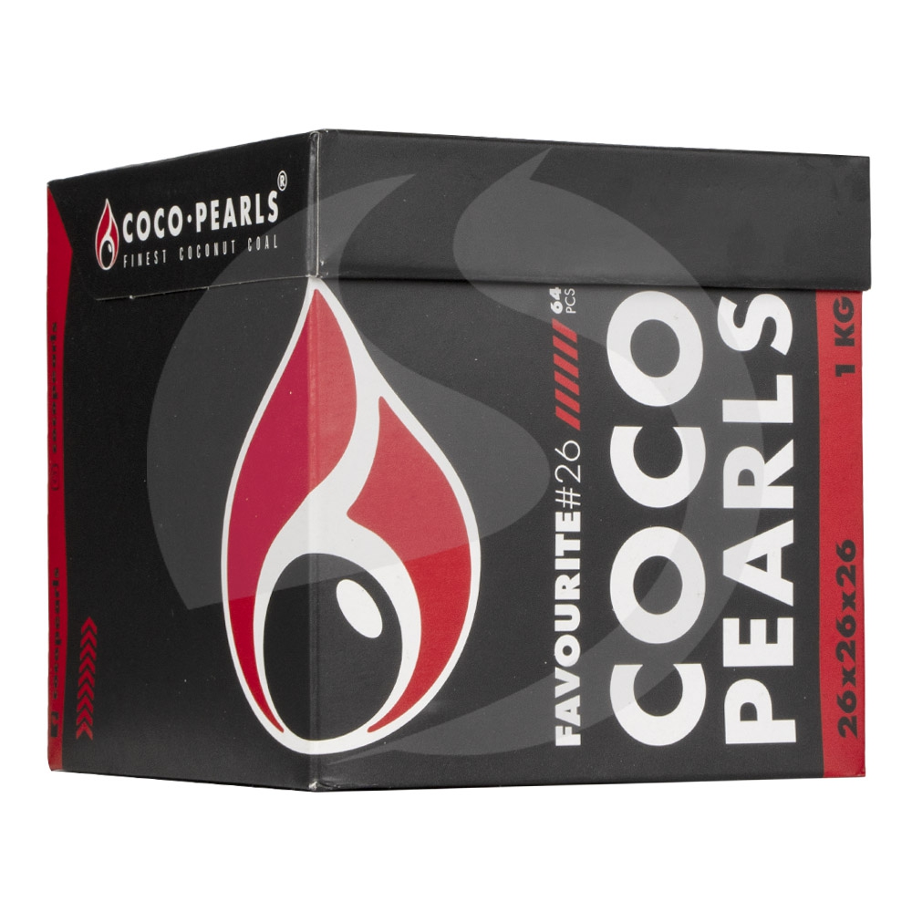 Coco Pearls Kokosnuss Naturkohle 26er 1kg