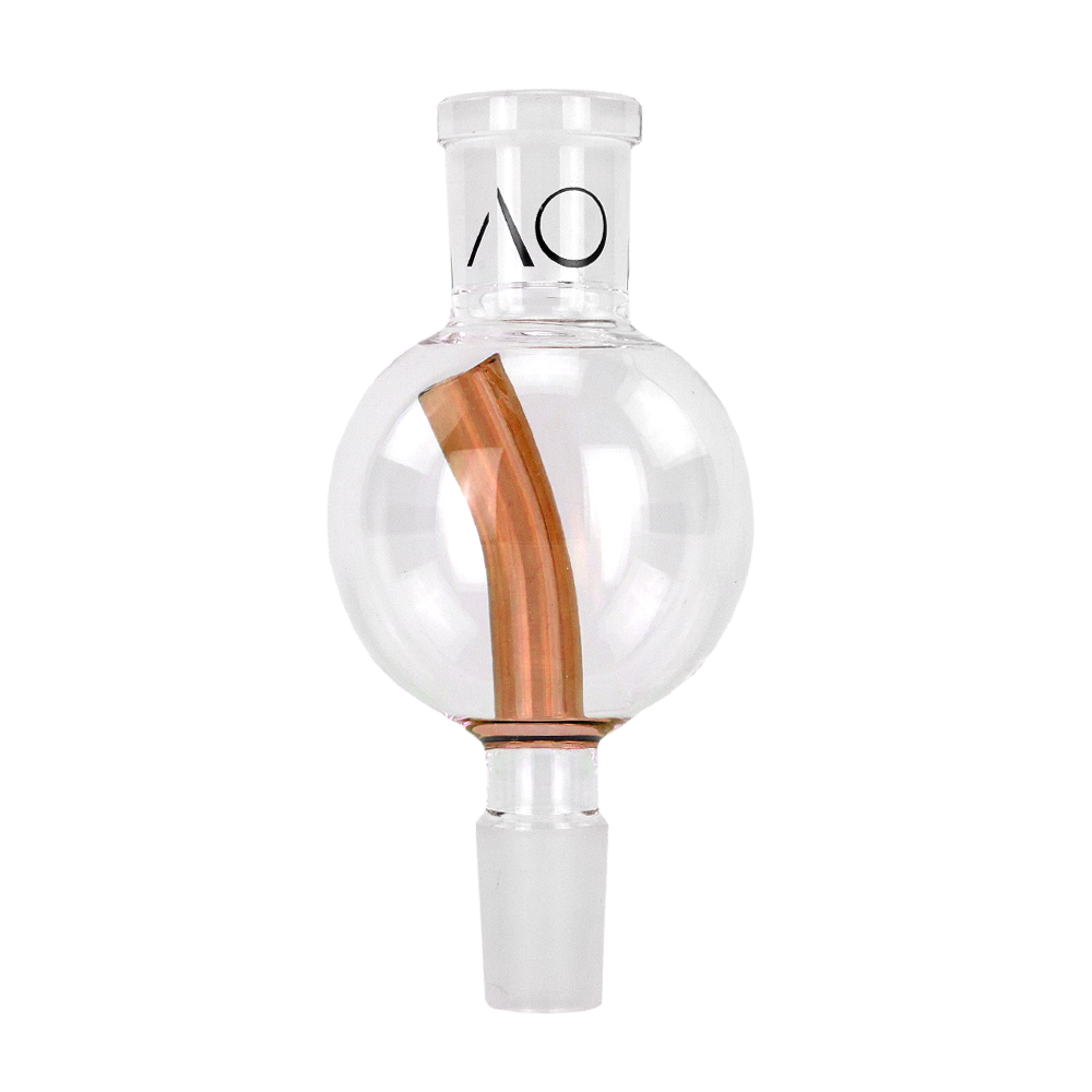 AO Glas Molassefänger 18/8 Kugel 75mm - Stem Amber