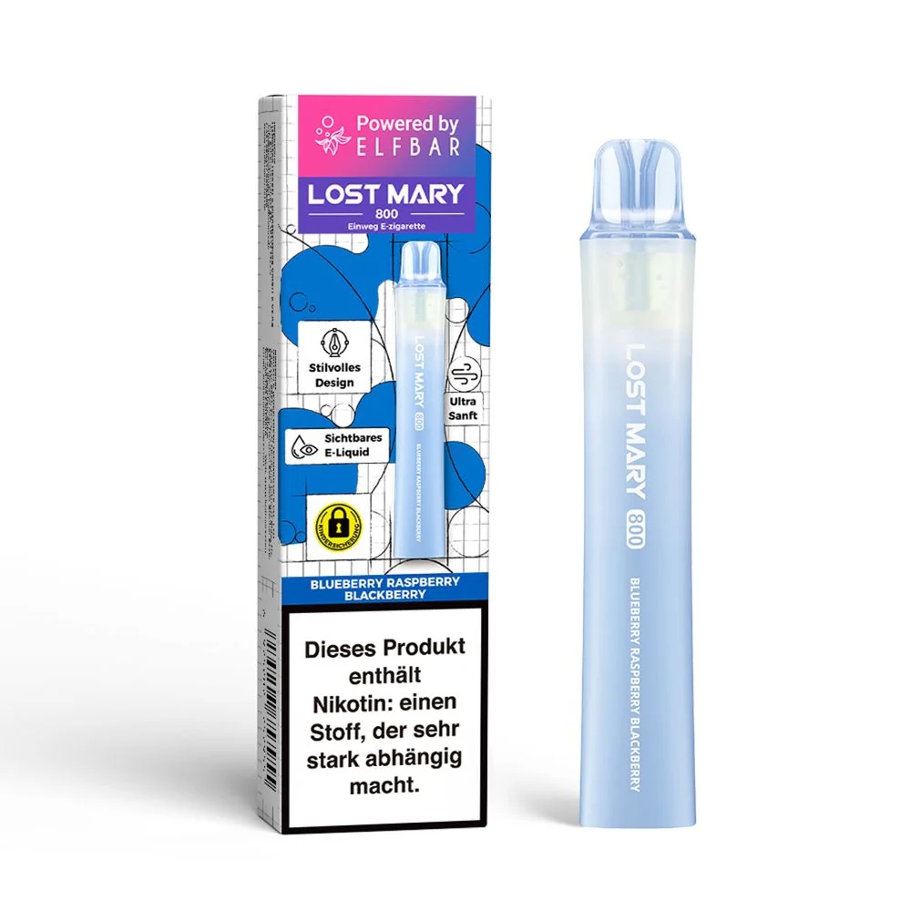 Elfbar Lost Mary LM800 E-Shisha 20mg - Blueberry Raspberry Blackberry