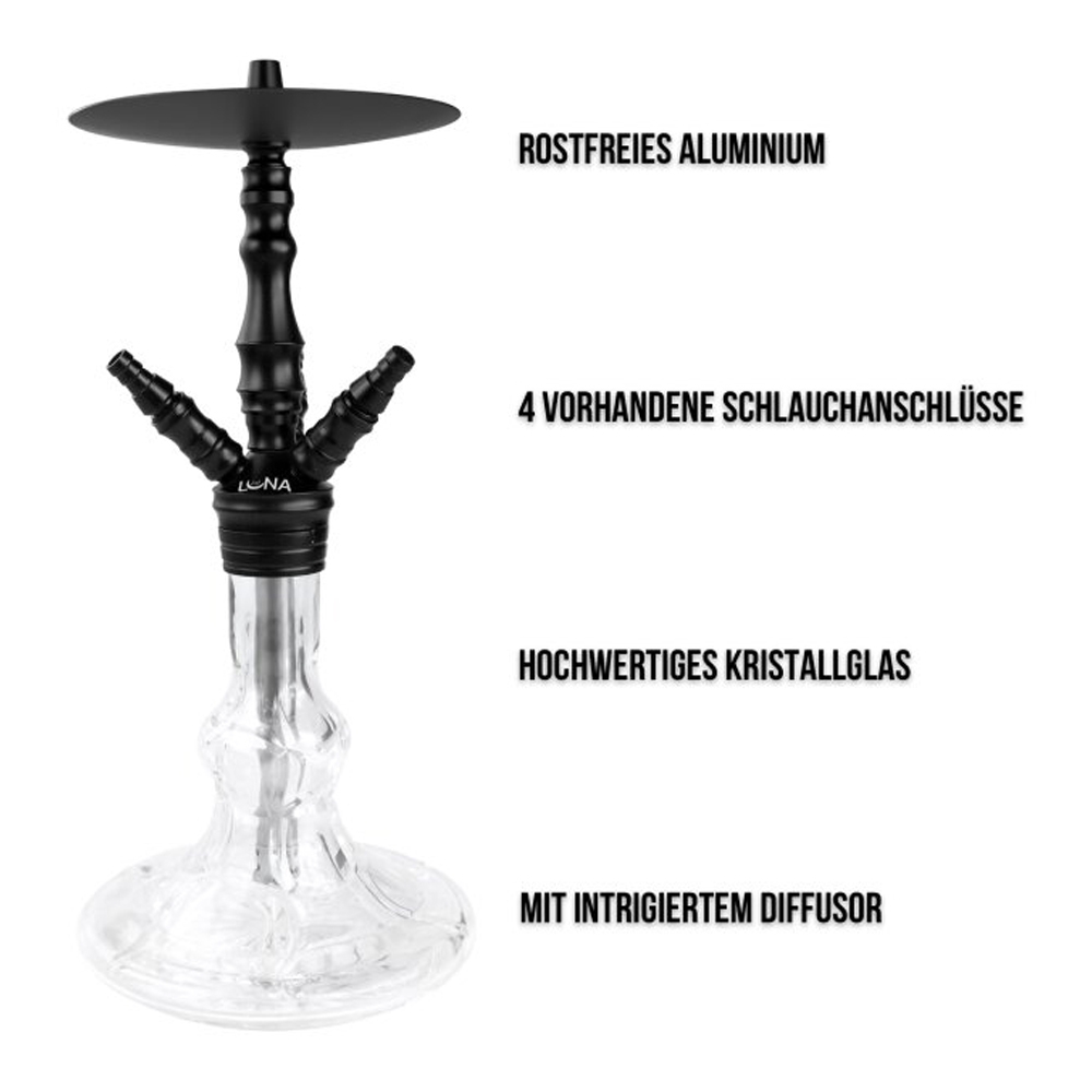 Luna Hookah Minima 2.0 - Black