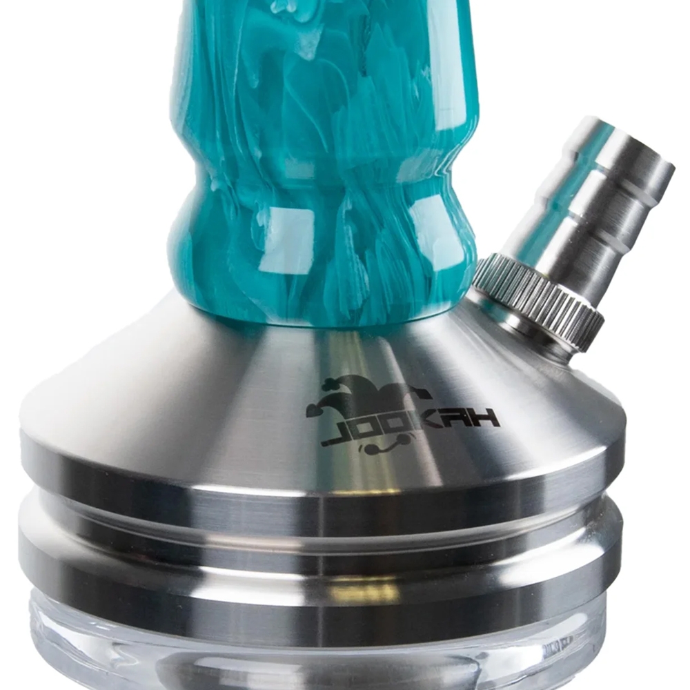 Jookah Shisha Straight Flush - Steel/Türkis