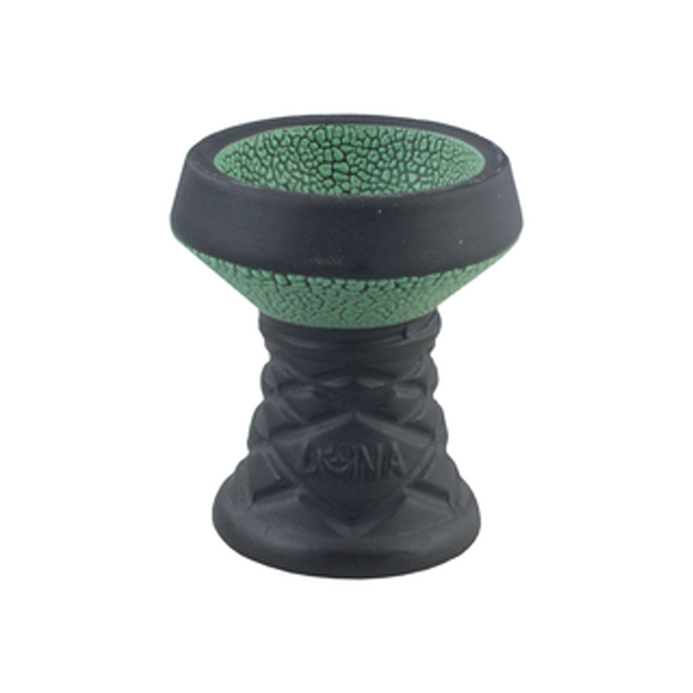 Luna Hookah Steinkopf mit Sieb - Dunkelgrün