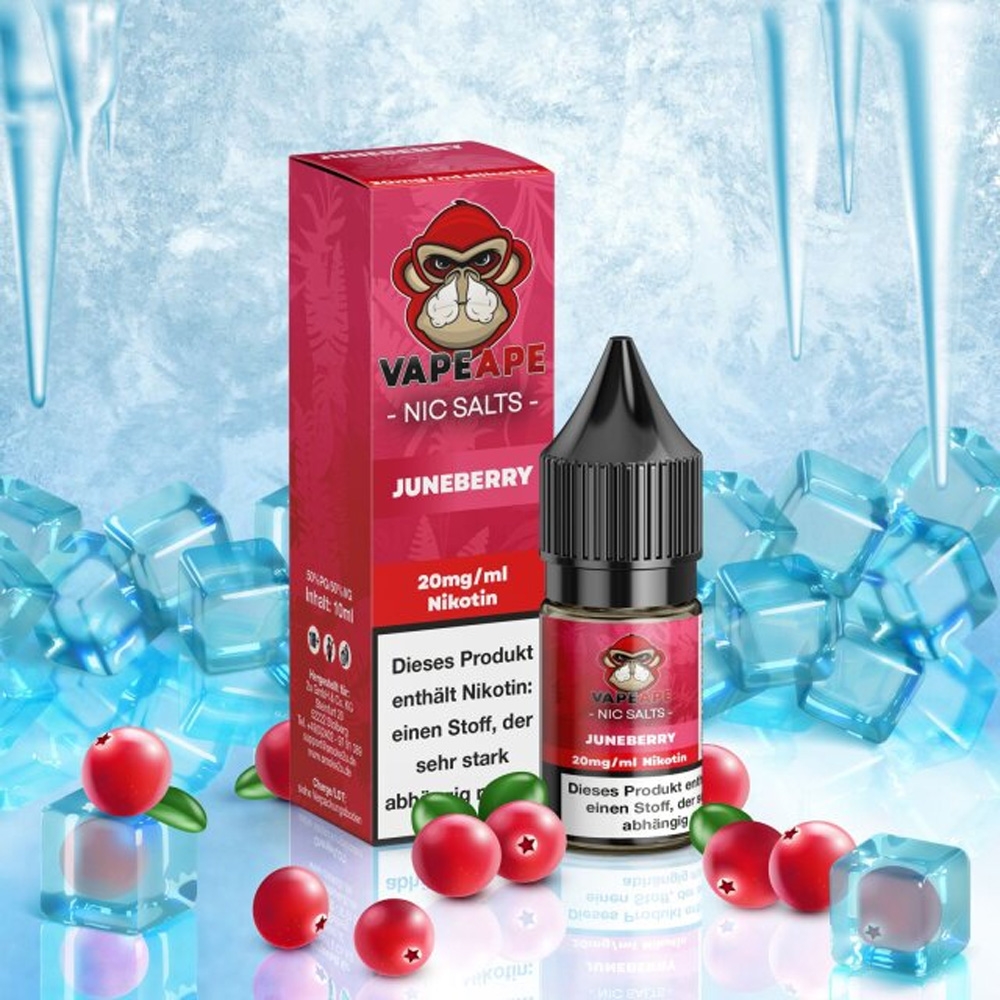 VapeApe Nic Salt Liquid 20mg - Juneberry
