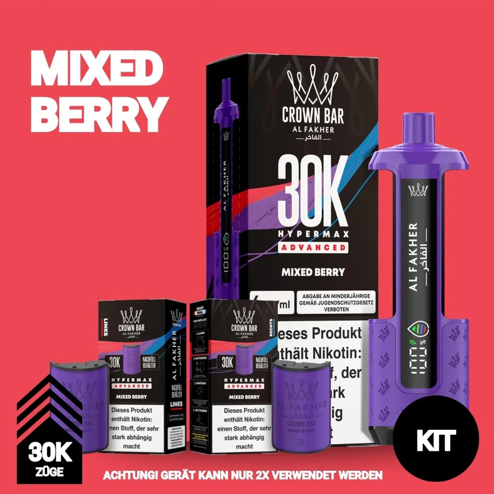 Al Fakher 30K Hypermax - Mixed Berry Al Fakher 30K Hypermax - Mixed Berry