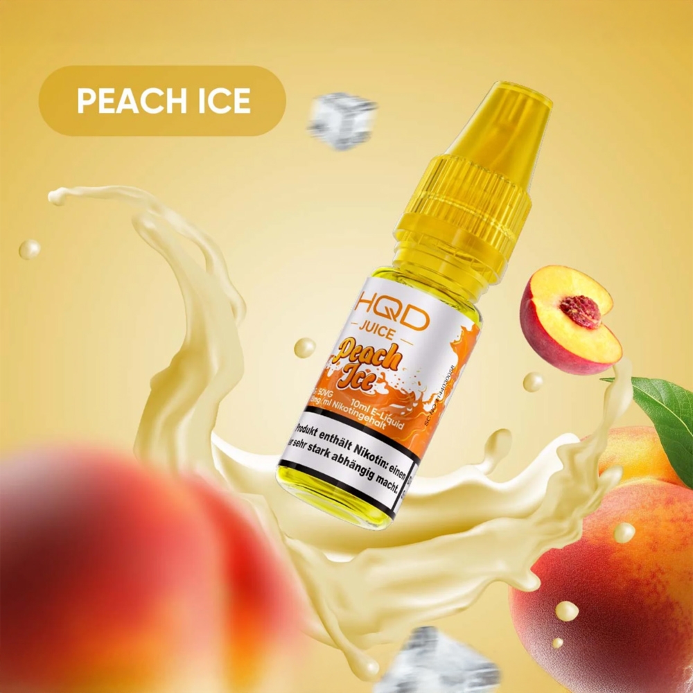 HQD Juice 18mg Liquid - Peach Ice