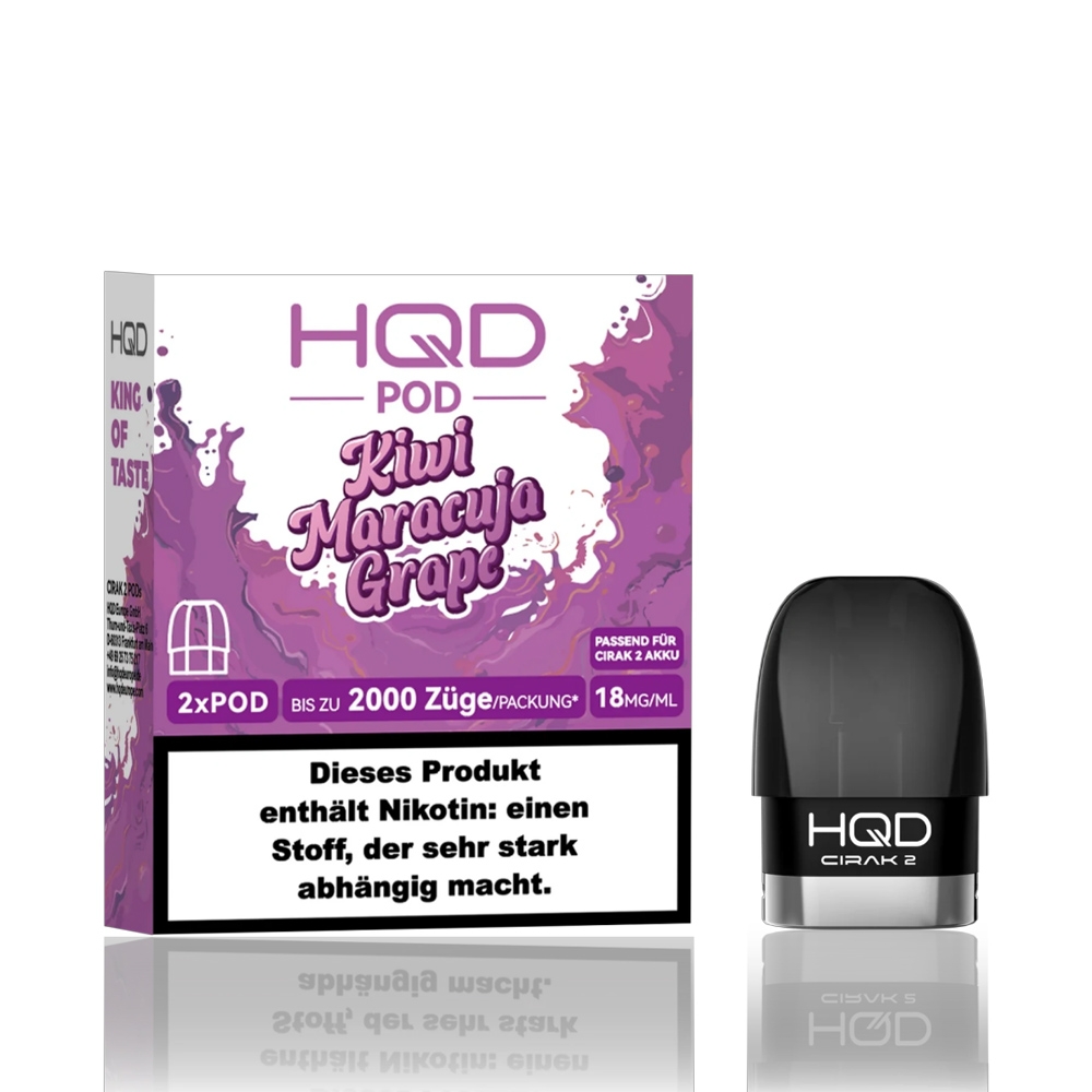 HQD Cirak 2 - Kiwi Maracuja Grape - Pod (2er Pack)