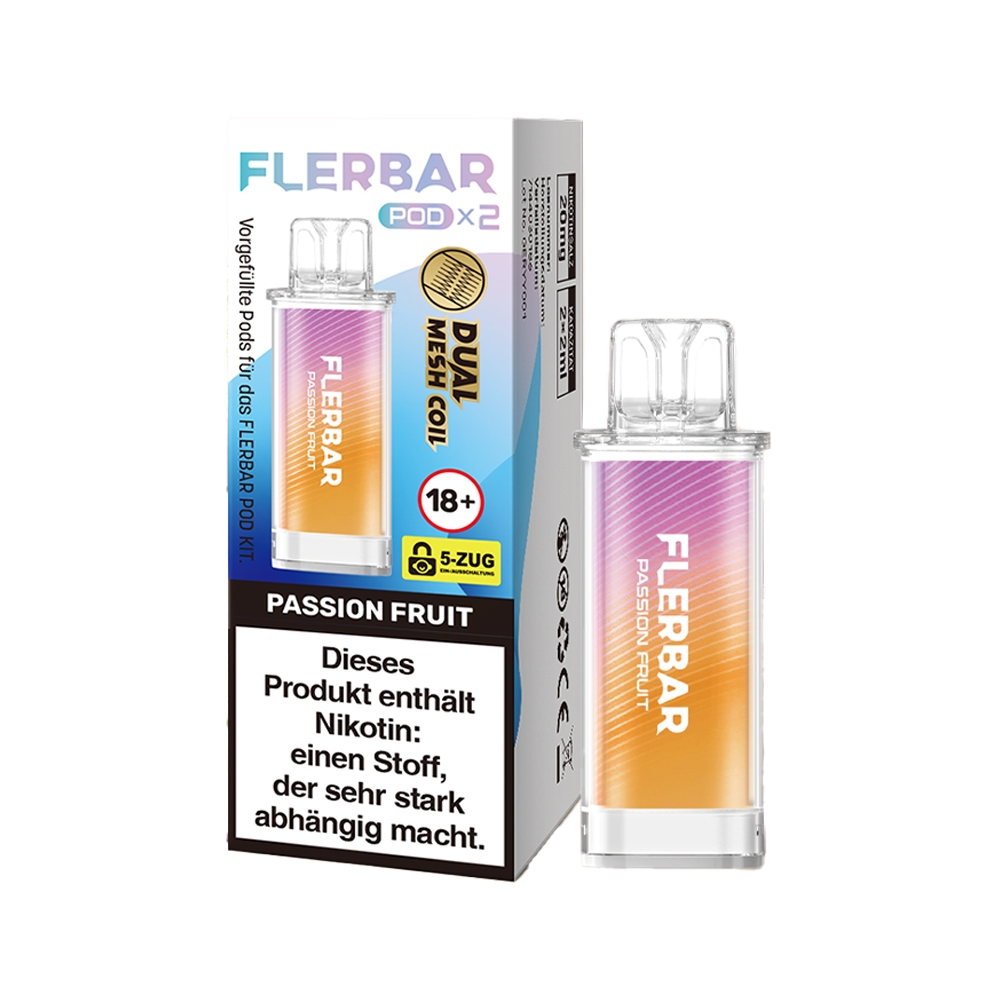 Flerbar POD (2stk) - Passion Fruit 20mg