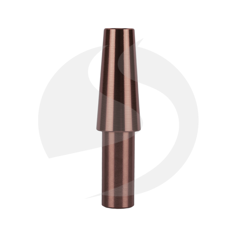 Schlauch-Anschlußstück (Alu) Braun